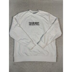 Taylor Swift The Eras Tour White Crew Neck Sweater‎ Medium oversized Last USA
